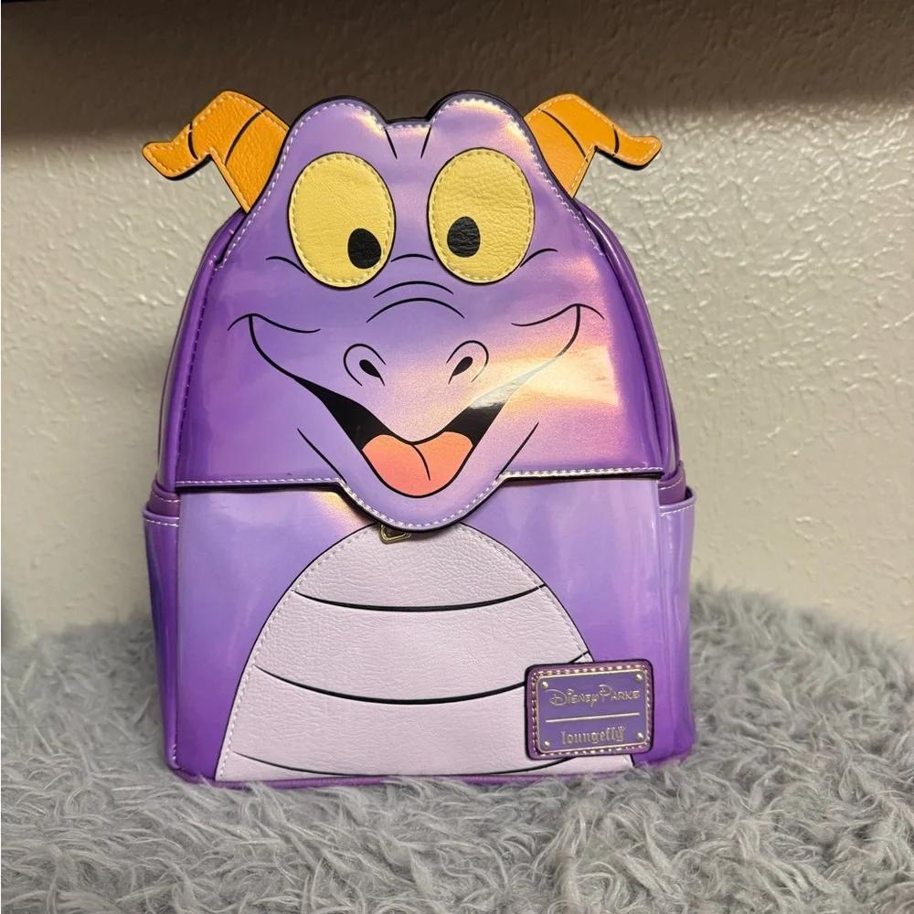 Loungefly Figment Purple and Yellow Kids Mini Backpack